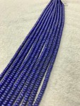 Lapis Roundel Beads 16 inches 4x8mm (A+)